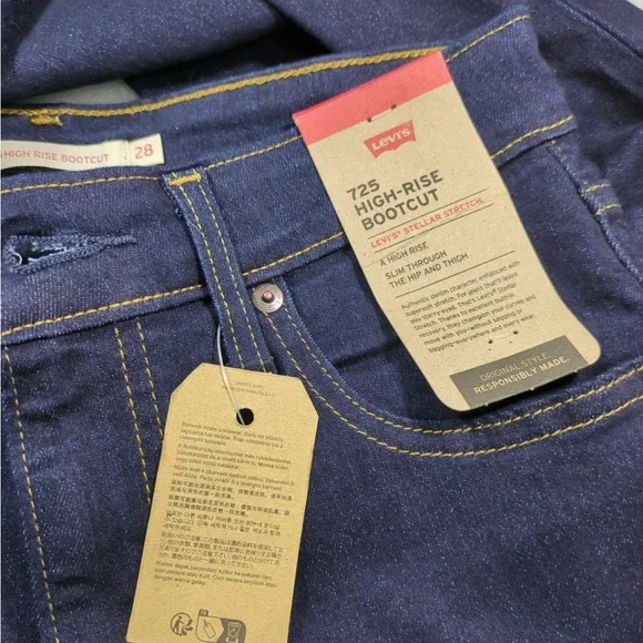 2x👯‍♀️Host Pick⚡️Levi's 725 High Rise Bootcut Jeans - Picture 9 of 15